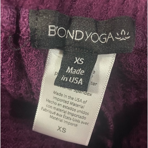 Beyond Yoga Free Style Wide Leg Pants Waffle Knit Aubergine Purple NWT - Picture 8 of 11